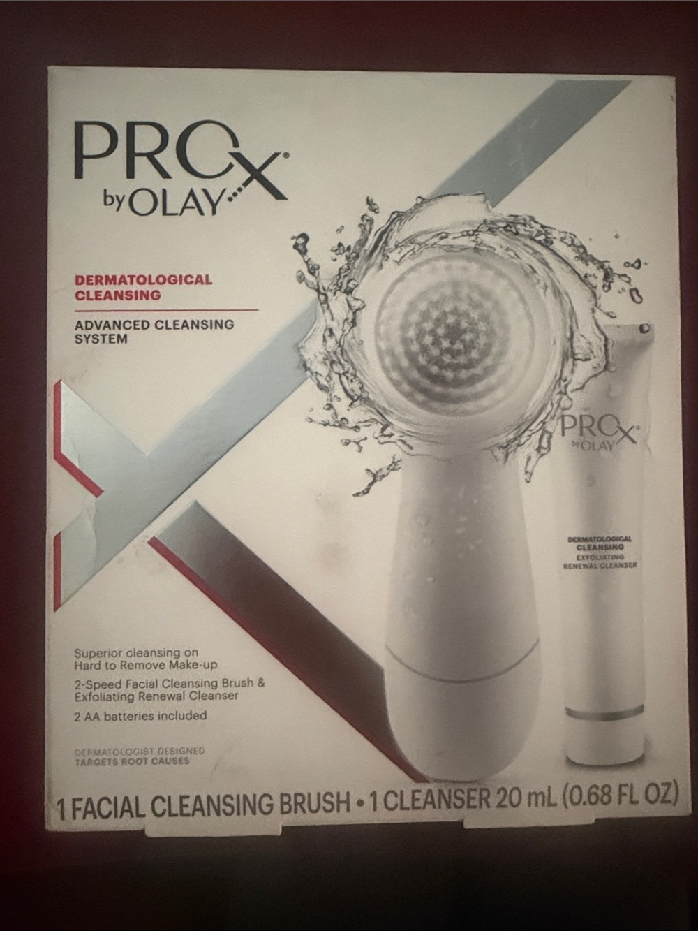 NEW OLAY ProX Facial Cleansing Brush & Cleanser Set